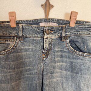 RED Valentino Lace Hem Flare Jeans Boho Flare Bottom Denim IT 46